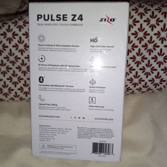 NEW IN BOX PULSE Z4 True Wireless Touch Earbuds - Picture 3 of 4